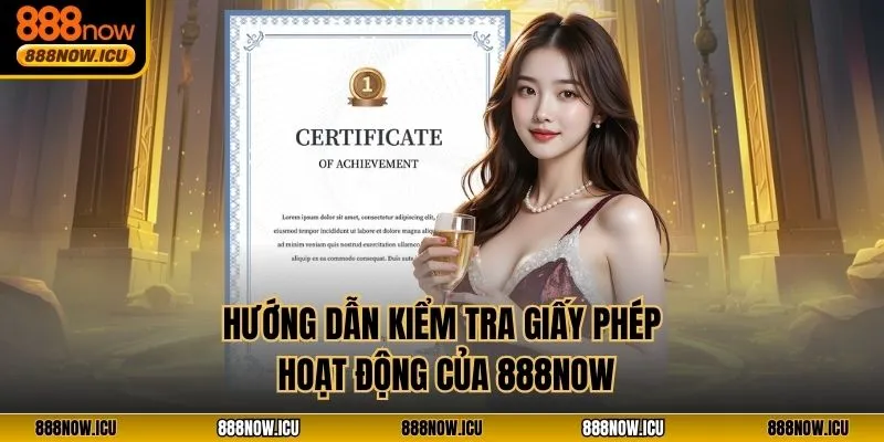 Hướng dẫn kiểm tra giấy phép hoạt động của 888NOW